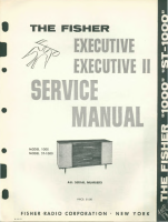 Fisher EXECUTIVE-1000 - Service Manual 